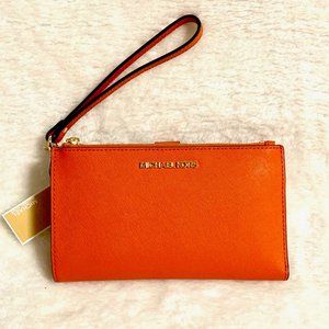 New Michael Kors Double Zip Wallet